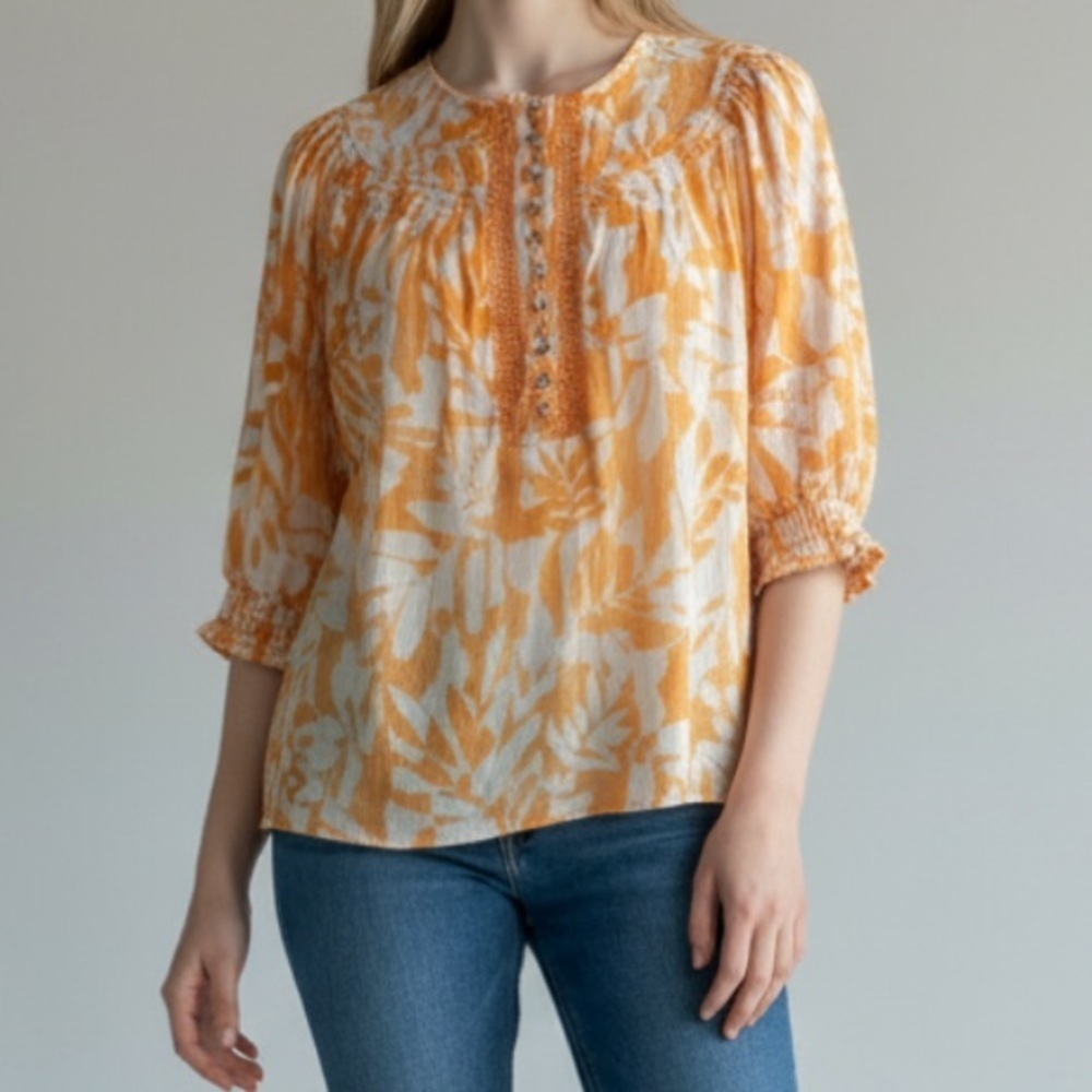Zac & Rachel Lightweight 1/4 Sleeve Blouse